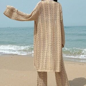 Camel Boho Women's Shiny Cover Up Set